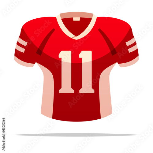 American football jersey vector isolated illustration