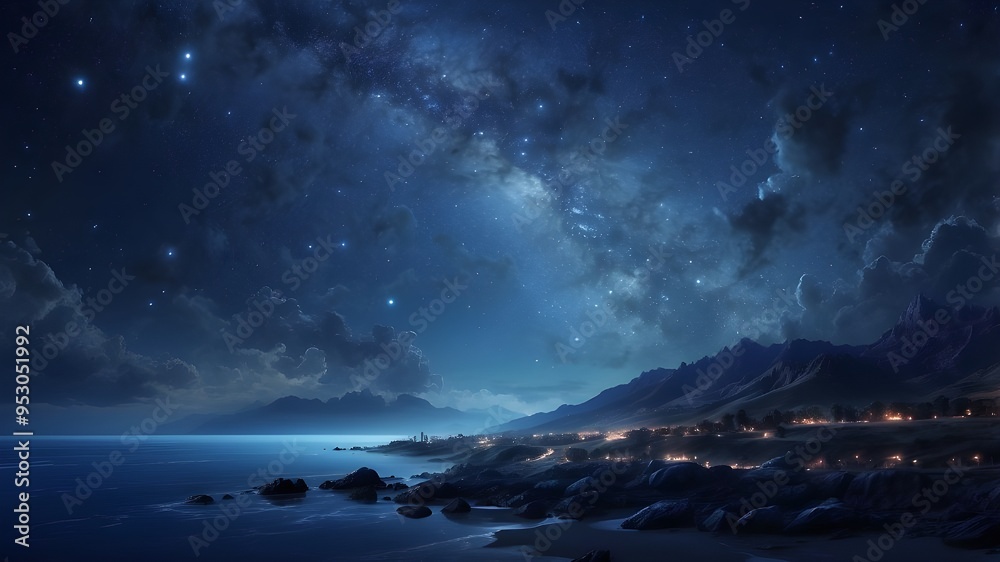 Fototapeta premium starry night sky