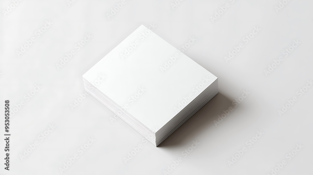 A Stack of White Papers on a White Surface A Stack of White Papers on a White Surface