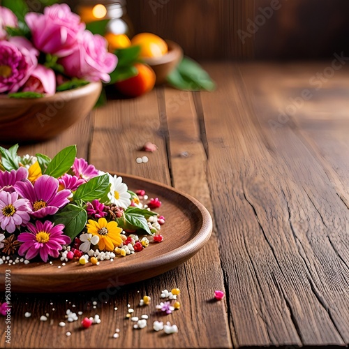 flowers on table