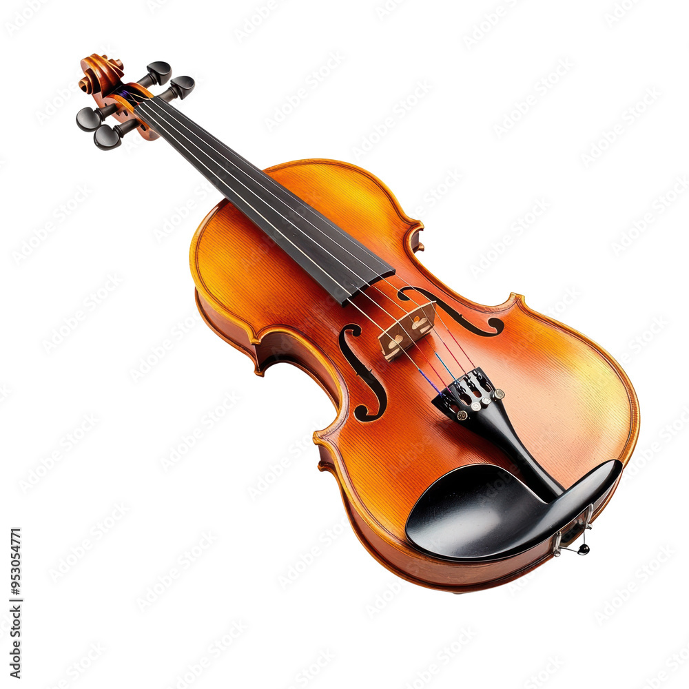 Fototapeta premium A beautiful wooden violin.
