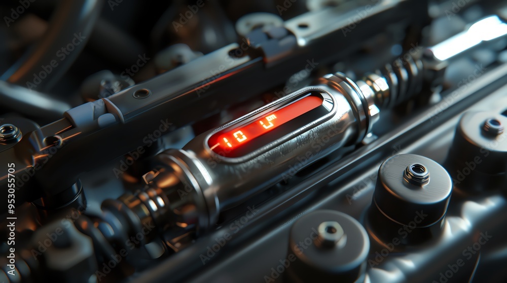 A 3D render of a mechanic s car battery hydrometer A 3D render of a mechanic s car battery hydrometer