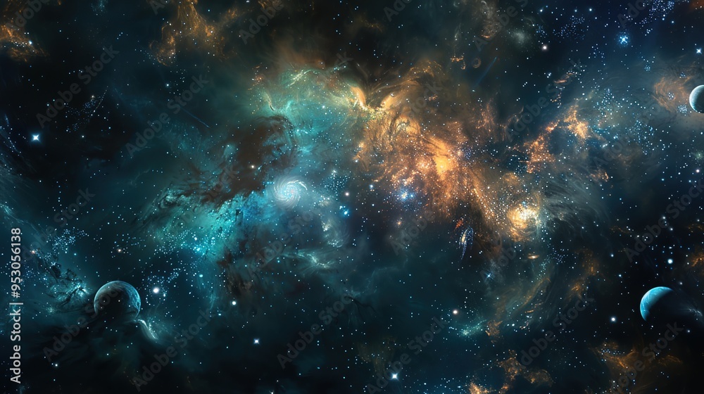 Fototapeta premium space pattern wallpaper
