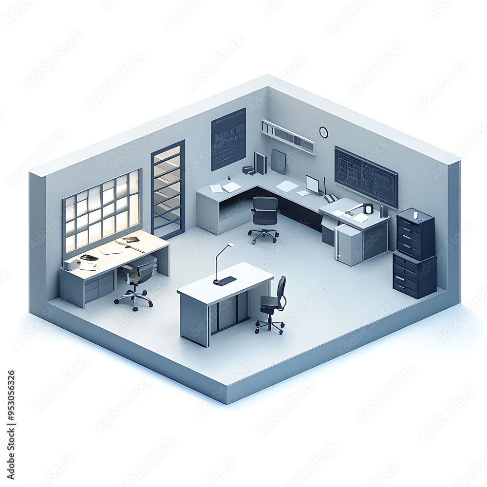 3D Forensic Reconstruction Studio with Modern Office Setup 3D Forensic Reconstruction Studio with Modern Office Setup