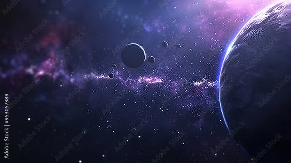 Obraz premium space pattern wallpaper