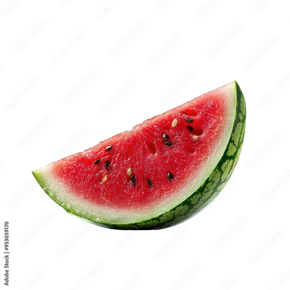 Freshly cut watermelon slice. Freshly cut watermelon slice.