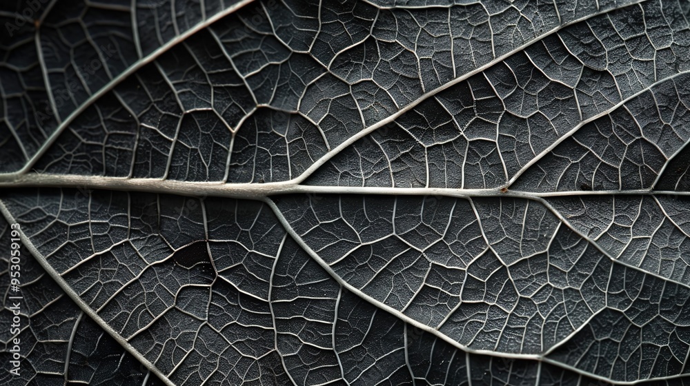 Obraz premium Detailed leaf pattern wallpaper