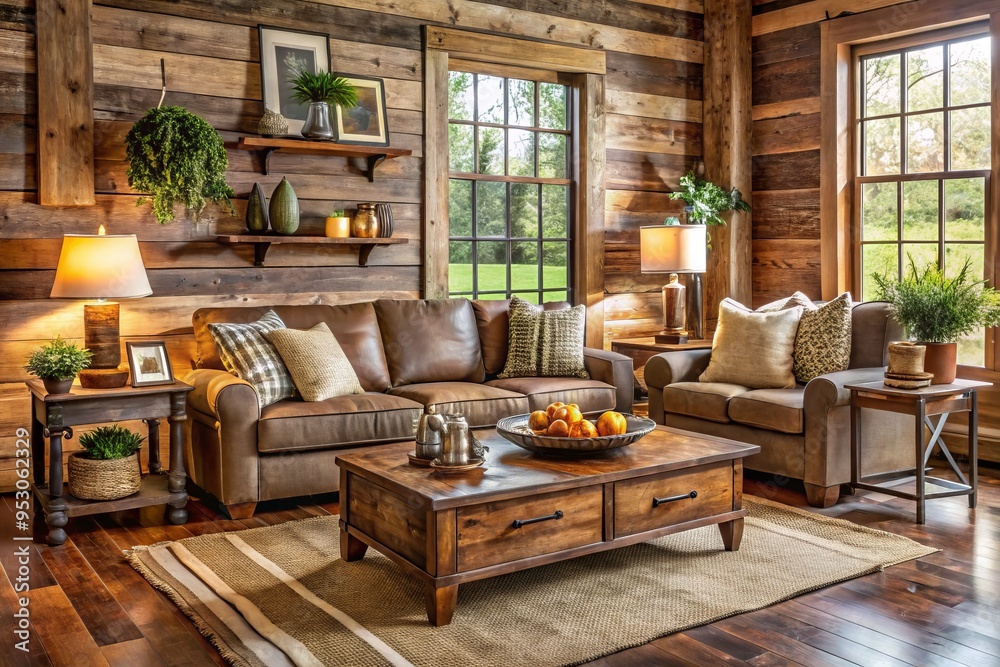 Rustic farmhouse decor for less stylish living room Rustic farmhouse decor for less stylish living room
