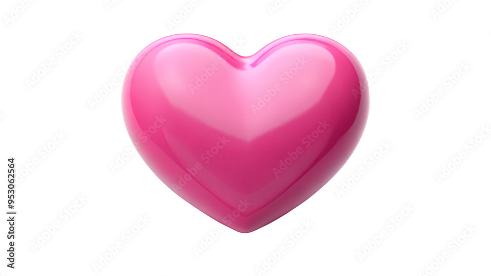 Shiny pink heart icon, perfect for design Shiny pink heart icon, perfect for design