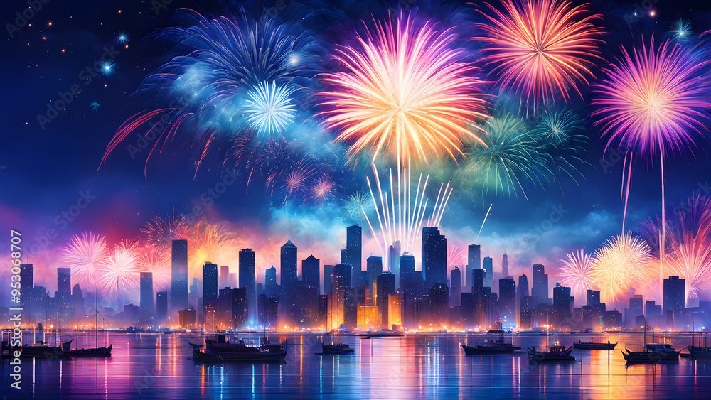 Fototapeta premium Happy New Year concept Image