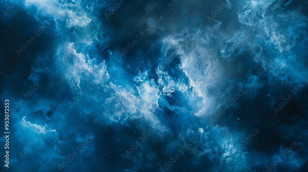 A blue sky with clouds and a space background A blue sky with clouds and a space background