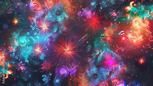 Firework display wallpaper