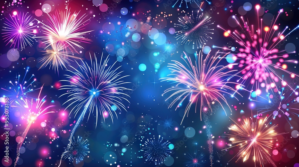 Firework display wallpaper