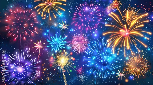 Firework display wallpaper