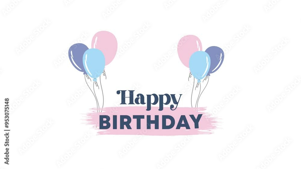 animation motion graphics Happy birthday. birthday greeting cards, birthday celebrations. looping animation animation motion graphics Happy birthday. birthday greeting cards, birthday celebrations. looping animation