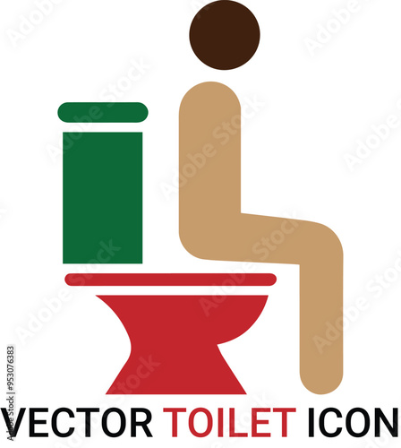 toilet high commode Vector