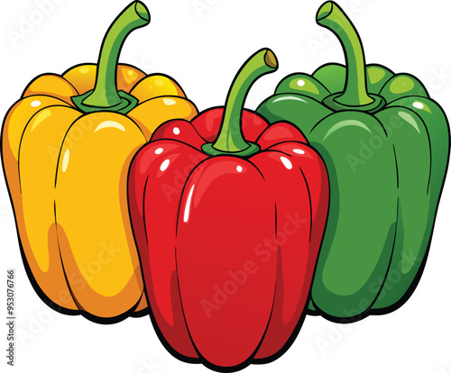 illustration of a pepper Vector