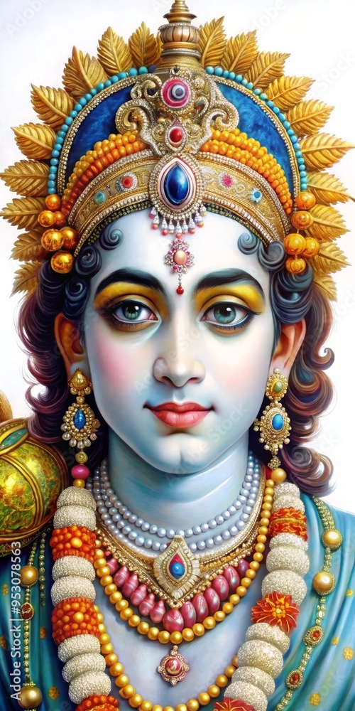 Lord Krishna Stock Illustration Lord Krishna Stock Illustration