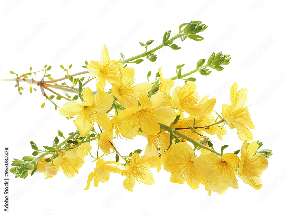 Broom Flower Isolated on White Background Broom Flower Isolated on White Background