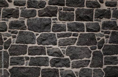 Modern Black Brick Wall Texture - 4K High-Quality Architectural Finish