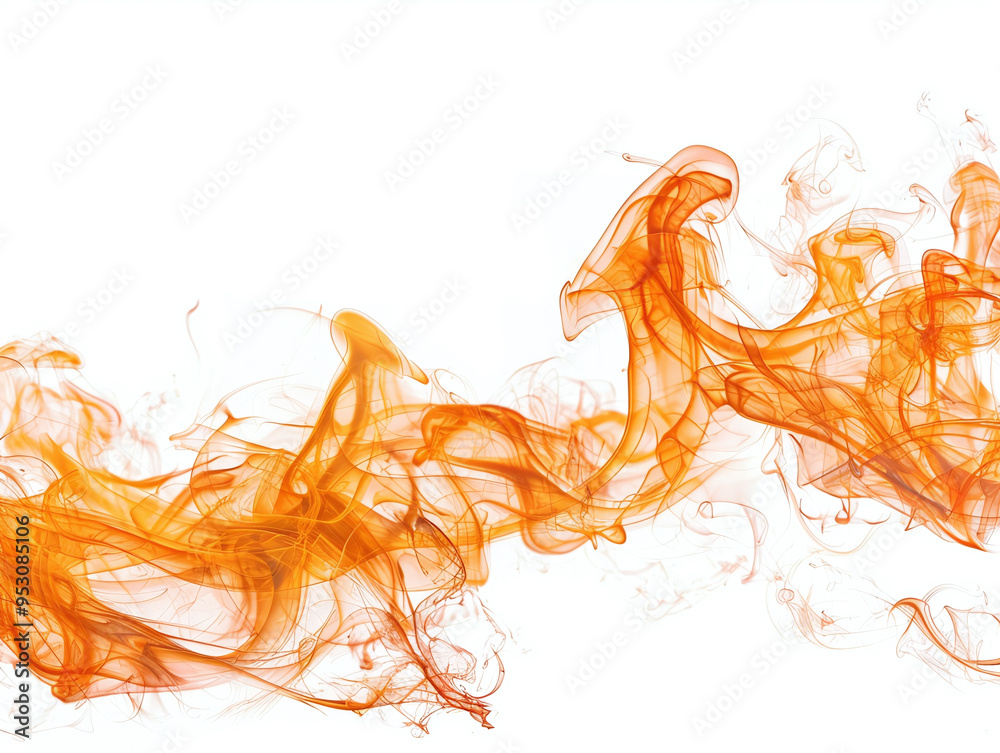 Fire Isolated on White Background Fire Isolated on White Background