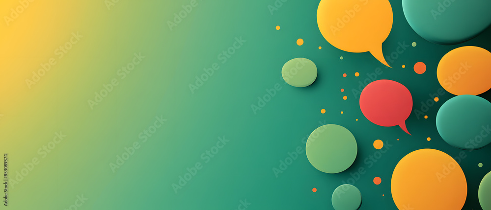 Message Symbol Background with Speech Bubbles Message Symbol Background with Speech Bubbles