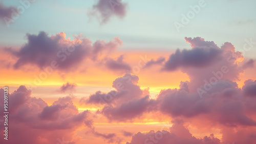 Dreamscape clouds background with fantastical colors