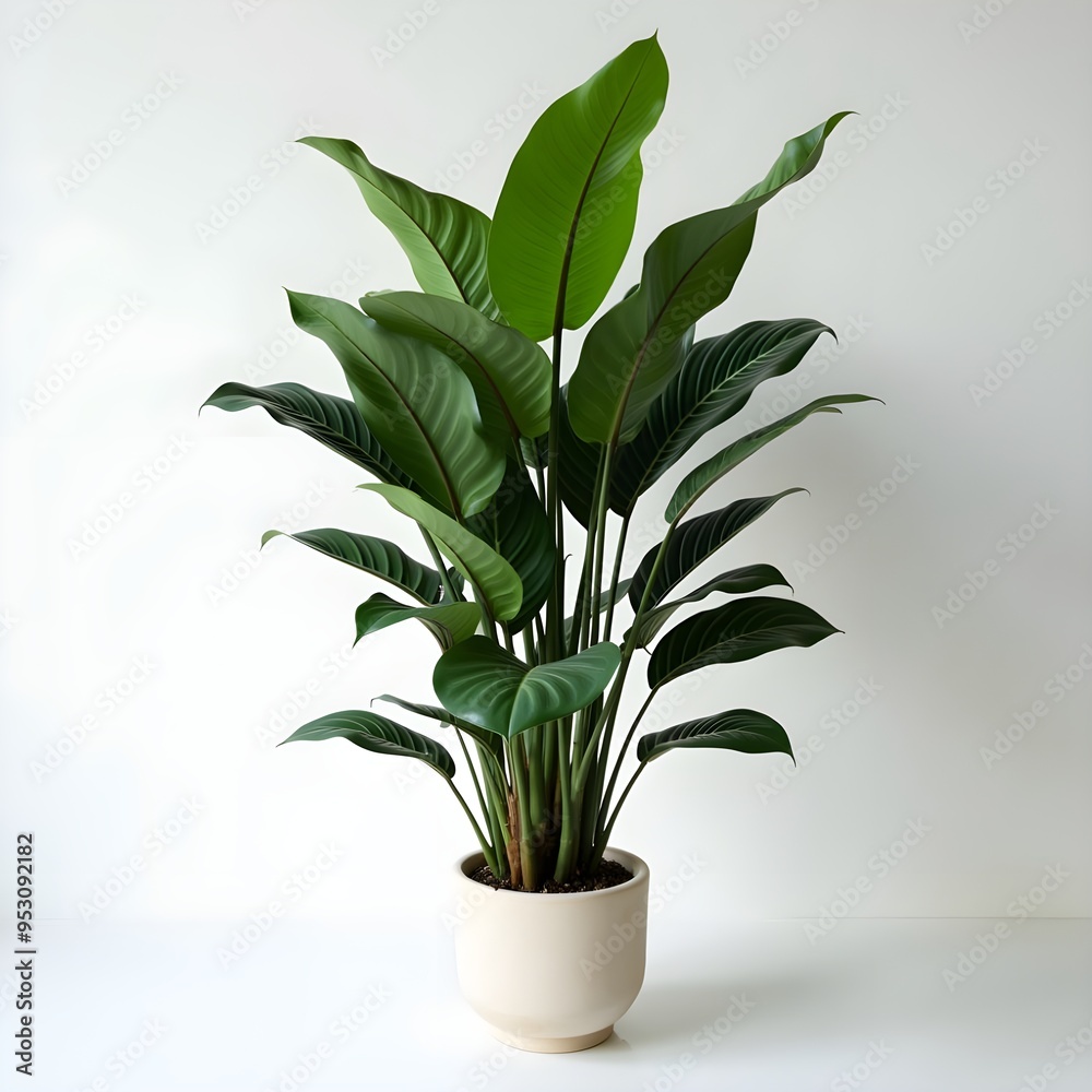 modern indoor plant isolated on white background modern indoor plant isolated on white background
