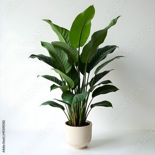 Wallpaper Mural modern indoor plant isolated on white background Torontodigital.ca