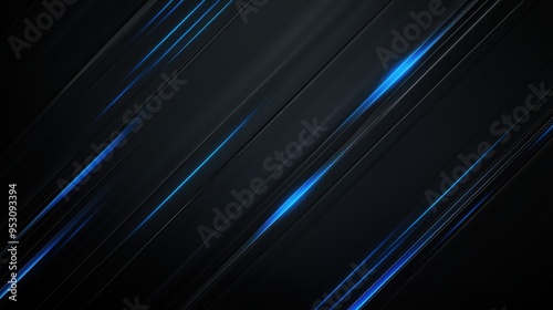 A black and blue image with a blue line that is the main focus. The image has a futuristic and sleek look to it