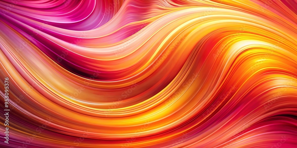 Vibrant and dynamic abstract background with bold swirling shapes in shades of pink, orange, and yellow creating a sense of energy and movement Vibrant and dynamic abstract background with bold swirling shapes in shades of pink, orange, and yellow creating a sense of energy and movement