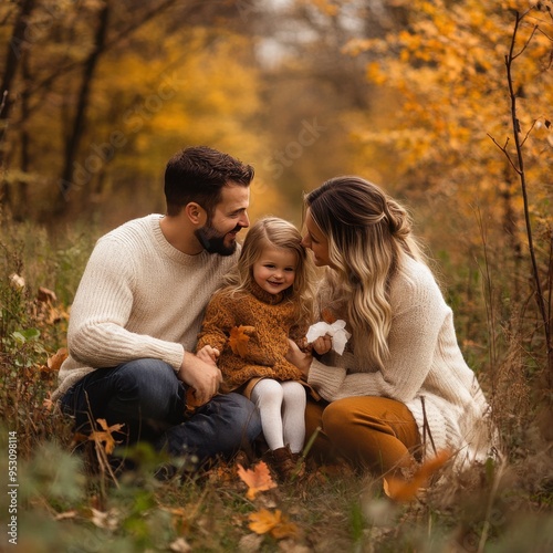 Golden autumn leaves, cozy moments, and genuine smiles captured in family fall photoshoot. Cherish these heartwarming seasonal memories with vibrant colors and natural light.