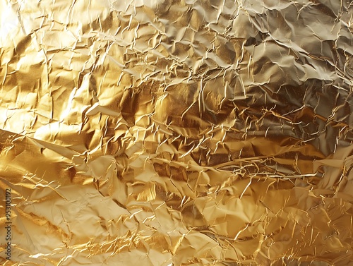 Abstract texture of crumpled gold foil. Abstract texture of crumpled gold foil