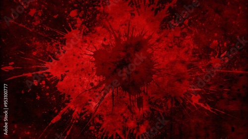 Red blood splash grunge background