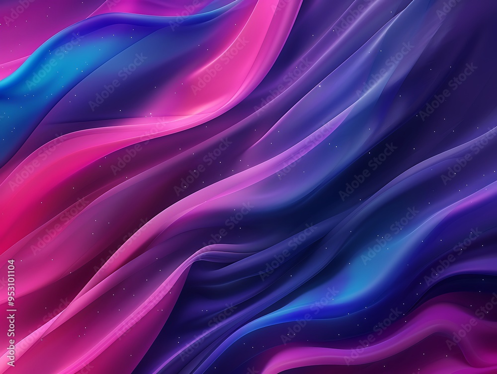 A vibrant abstract background featuring smooth, flowing waves in shades of pink, purple, and blue ideal for creative A vibrant abstract background featuring smooth, flowing waves in shades of pink, purple, and blue ideal for creative