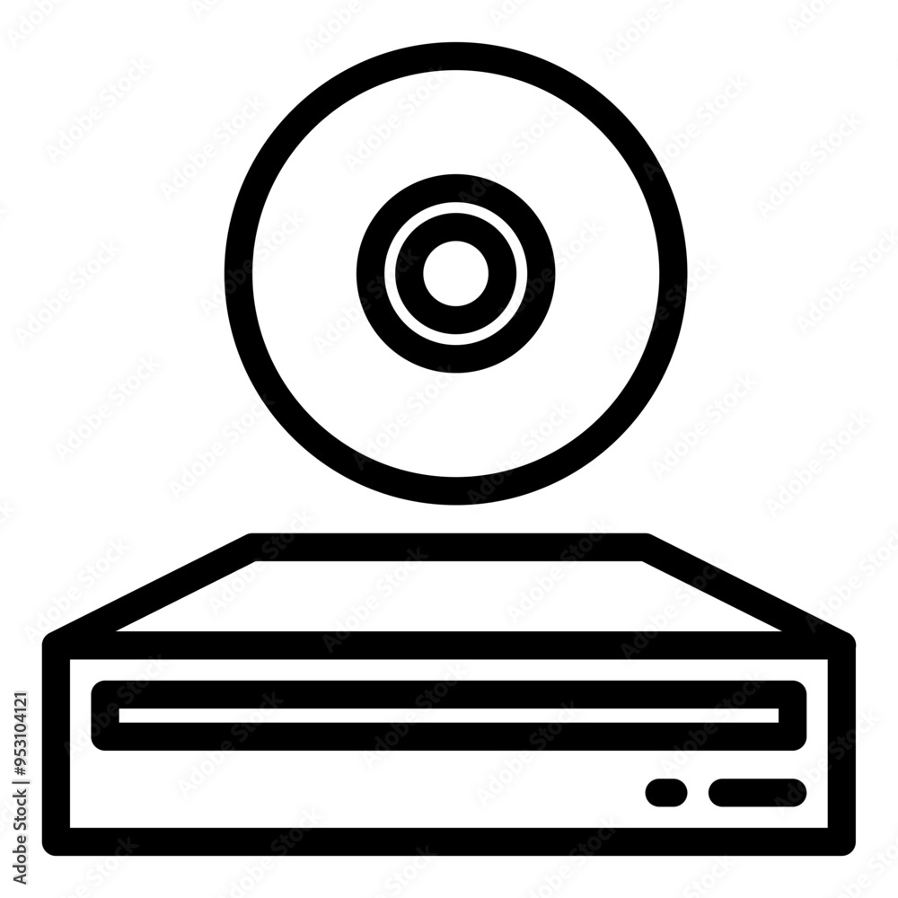 optical drive, compact disc, cd rom, dvd rom, burning, computer, hardware outline icon optical drive, compact disc, cd rom, dvd rom, burning, computer, hardware outline icon