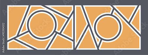 Pictures or photos frame collage. comics page grid layout abstract photo frames and digital photo wall template