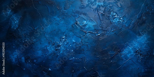 Abstract Grunge Navy Blue Stucco Wall Background