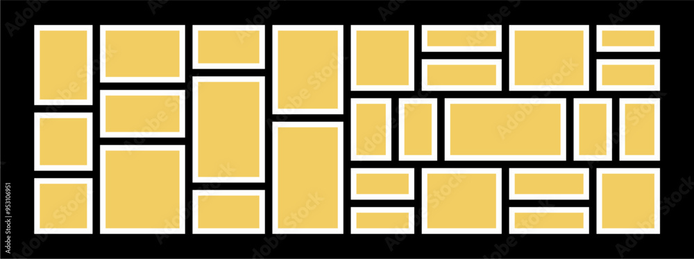 Pictures or photos frame collage abstract photo frames and digital photo wall template Pictures or photos frame collage abstract photo frames and digital photo wall template
