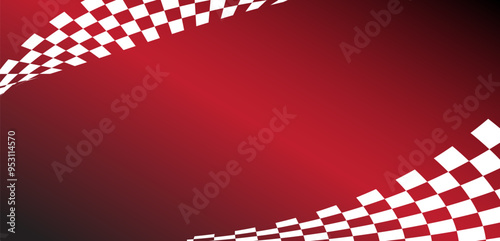 Race flag background. Checkered flag. Black and white checker. Start and finish flag. Automotive graphics. Race motorsport concept. Vector illustration