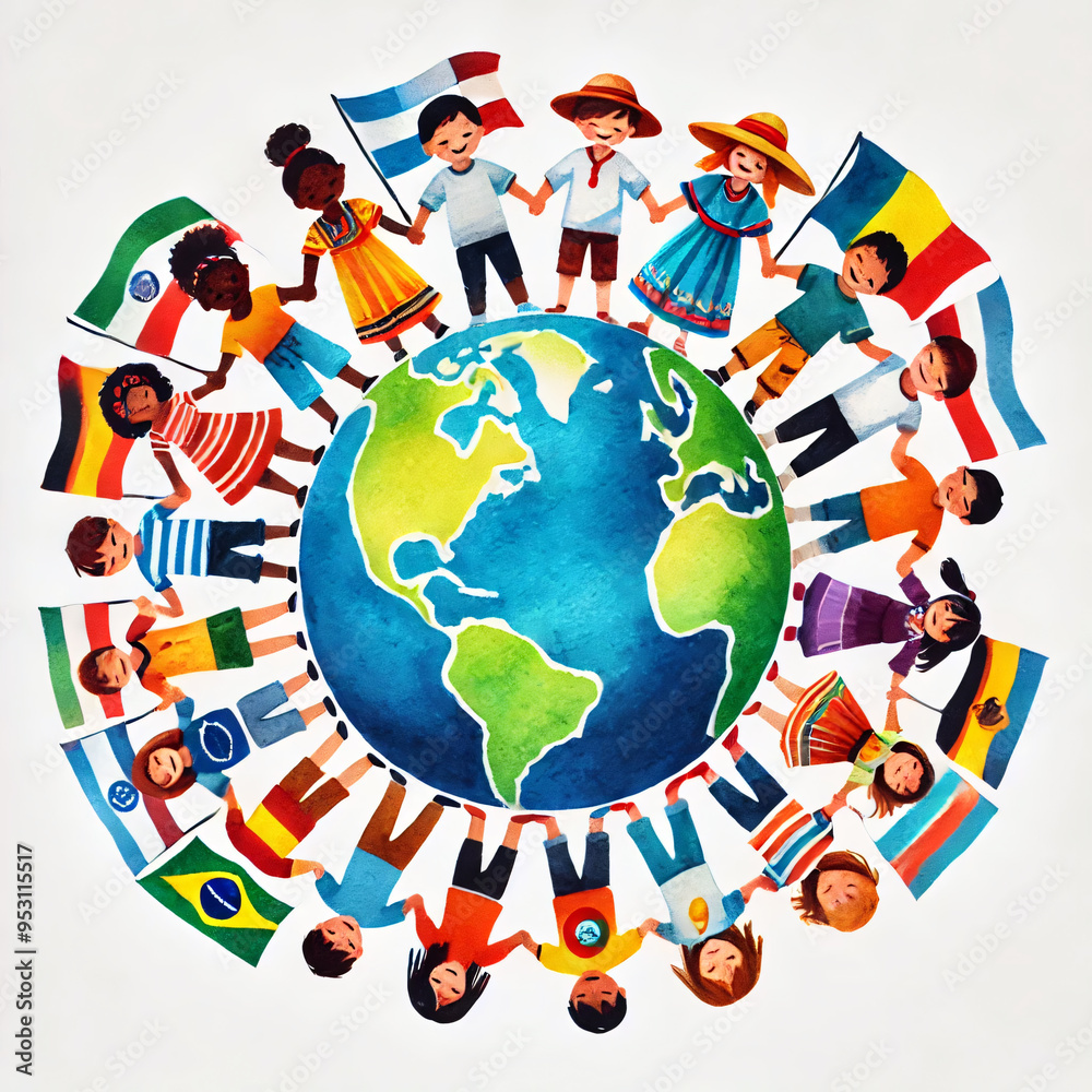 Naklejka premium National Hispanic Heritage Month Social Media Design, Latin American Culture Celebration