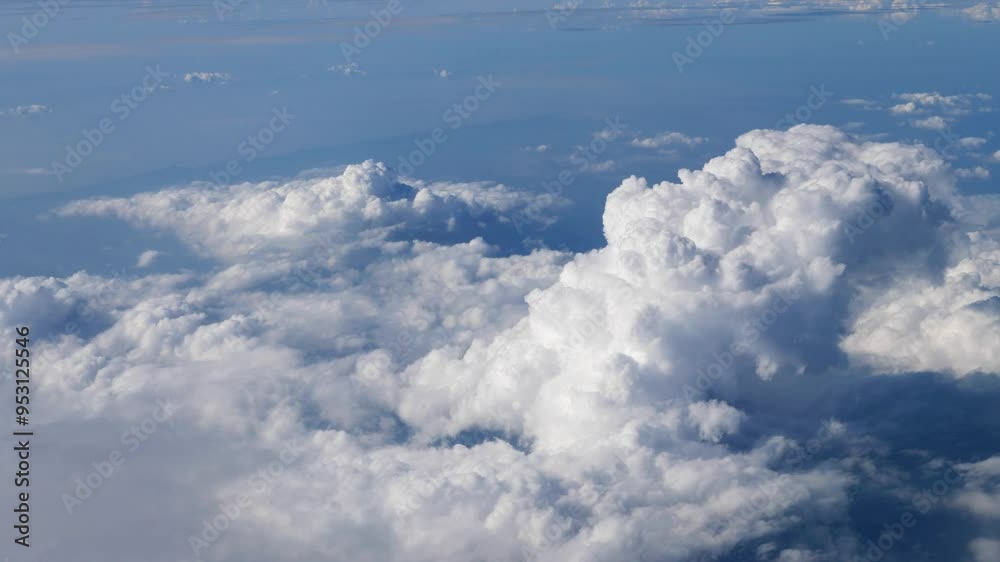 clouds, white, above, heaven, weather, sea, aviation, trip, air, blue, paradise, beautiful, cloudscape, high, sunlight, fluffy, nobody, aerial, high angle view, landscape, real time, travel, fly, mode