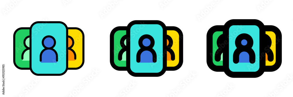 Editable UI card, employee, candidate, options, users, people vector icon. Business, work, office. Part of a big icon set family. Perfect for web and app interfaces, presentations, infographics, etc Editable UI card, employee, candidate, options, users, people vector icon. Business, work, office. Part of a big icon set family. Perfect for web and app interfaces, presentations, infographics, etc