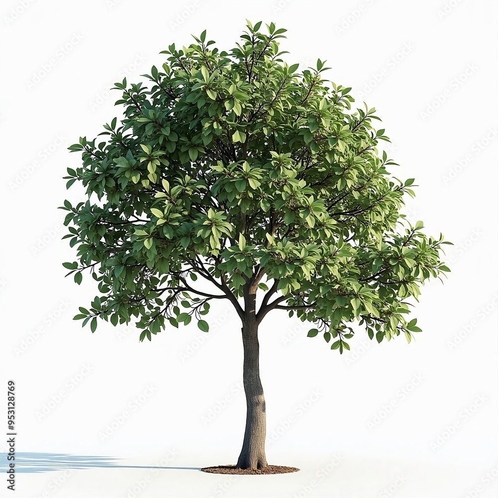 Obraz premium 3d illustration of tree isolated on white background