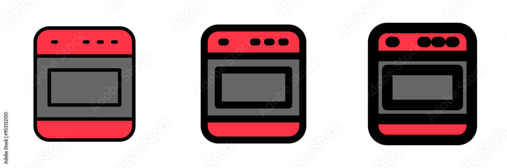 Editable oven vector icon. Bakery, cooking, appliances,  kitchenware, food. Part of a big icon set family. Perfect for web and app interfaces, presentations, infographics, etc