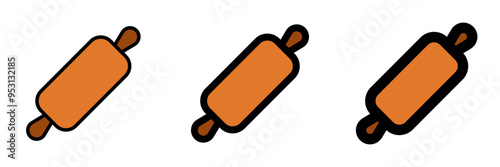 Editable rolling pin vector icon. Bakery, cooking, appliances,  kitchenware, food. Part of a big icon set family. Perfect for web and app interfaces, presentations, infographics, etc
