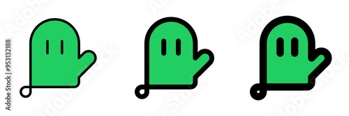 Editable oven mitten vector icon. Bakery, cooking, appliances,  kitchenware, food. Part of a big icon set family. Perfect for web and app interfaces, presentations, infographics, etc