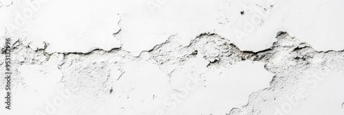 White rough plastered wall background