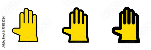 Editable rubber glove vector icon. Industry, household, gardening, landscaping. Part of a big icon set family. Perfect for web and app interfaces, presentations, infographics, etc