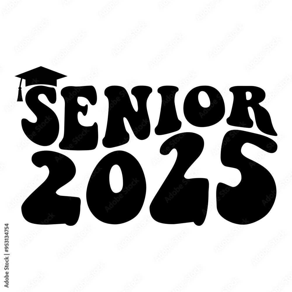 Senior 2025 Design, Graduation T-Shirt Design, Senior 2025 Illustration Senior 2025 Design, Graduation T-Shirt Design, Senior 2025 Illustration